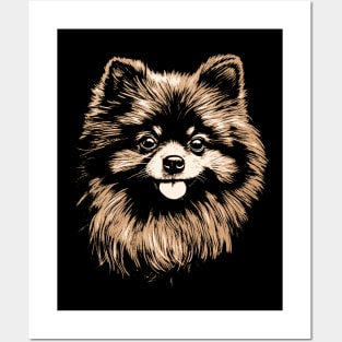 Cute Pomeranian Dog Posters and Art